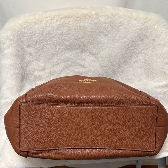 Coach Maya Tan Leather Shoulder Bag - Picture 6 of 16